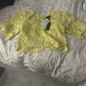 Canary lace top